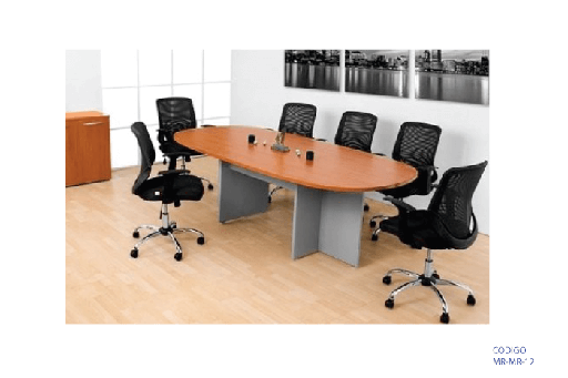 [MR-MR-12] Mesa de reuniones para 6-8 personas