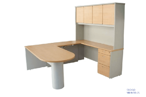 [MR-MOD-25] Mueble modular con mueble aéreo incorporado
