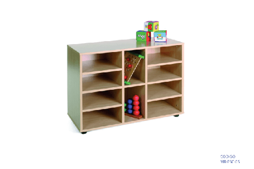 [MR-ESC-05] Mueble abierto tipo estantería para kinder